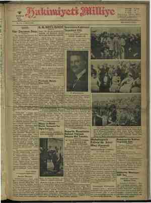 Hakimiyet-i Milliye Gazetesi 7 Haziran 1932 kapağı