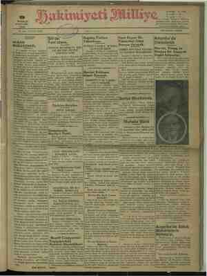 Hakimiyet-i Milliye Gazetesi 9 Haziran 1932 kapağı