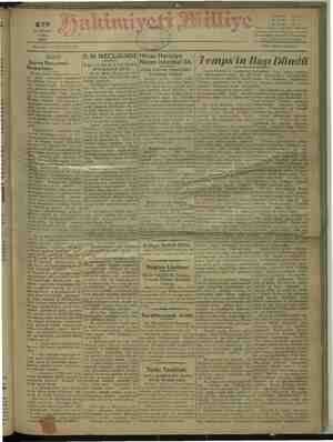 Hakimiyet-i Milliye Gazetesi 10 Haziran 1932 kapağı