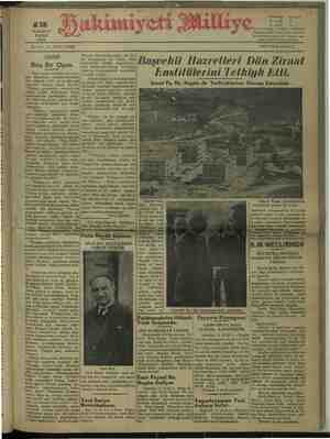 Hakimiyet-i Milliye Gazetesi 12 Haziran 1932 kapağı
