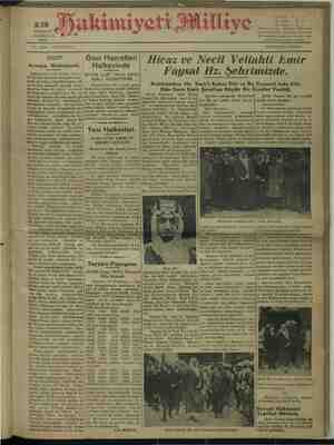 Hakimiyet-i Milliye Gazetesi 13 Haziran 1932 kapağı