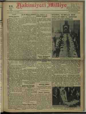 Hakimiyet-i Milliye Gazetesi 14 Haziran 1932 kapağı
