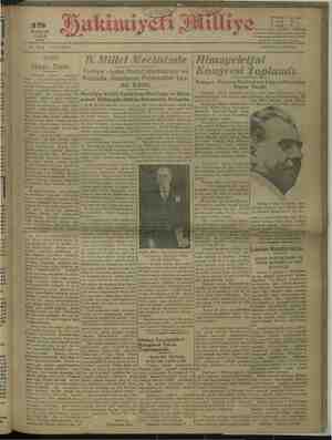 Hakimiyet-i Milliye Gazetesi 19 Haziran 1932 kapağı