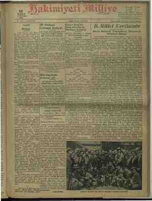 Hakimiyet-i Milliye Gazetesi 22 Haziran 1932 kapağı