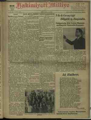 Hakimiyet-i Milliye Gazetesi 26 Haziran 1932 kapağı