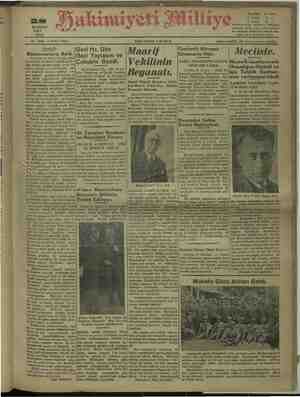 Hakimiyet-i Milliye Gazetesi 28 Haziran 1932 kapağı