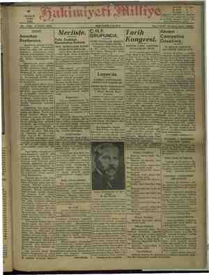 Hakimiyet-i Milliye Gazetesi 1 Temmuz 1932 kapağı