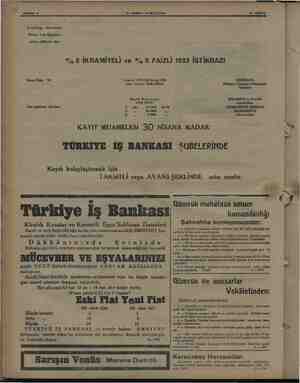    ““H..KTMIY. Tİ MİLLİYE > 13 NISAN Fevzi Paşa - Diyarbekir Demir Yolu İnşaatine tahsis edilecek olan 9/, 2 İKRAMİYELİ ve 9/,