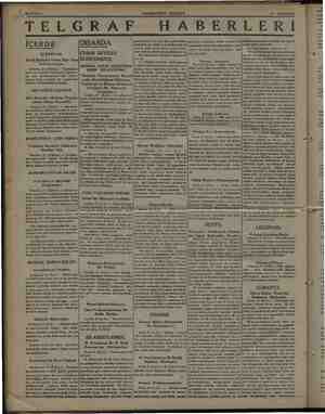      ERAİYAR : ii : e e m şii e — HAKİMİYETİ MİLLİYE 28 HAZİRAN TELGRAF HABERLERİ İÇERDE İŞ BANKASI, Halka Kolaylık Olsun Diye
