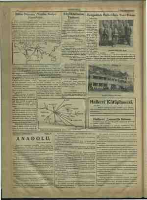    A6 HAKİMİYETİ MİLLİYE 25 mi 1934 CUMARTESİ aa Bütün Dünyaya Yayılan Radyo < Havadisleri. Radyo neşriyatının bütün mi, ve