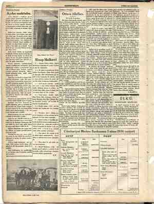    eminiz SAYFA 4 (0 > HAKİMİYETİ MİLLİYE 9 NİSİN 1934 PAZARTESİ Memleket Postası. Postası, Aydın ray Ottava itilafları. i iz