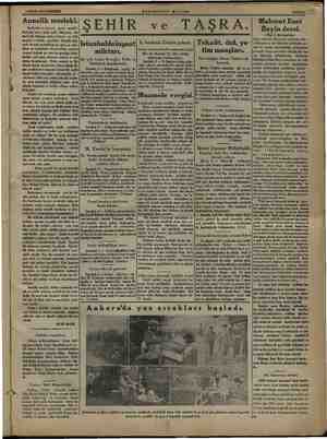    3 MAYIS 1934 PERŞEMBE aaa Annelik mesleki.) eye en müessir unsur. ani nneden sonr: e e Dünyanm her rafında “bilhassa bi bi