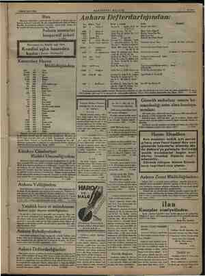    Am. ğe 4 MAYIS 1934 CUMA HAKİMİYETİ MİLLİYE 25 mi ilan Anhara Defterdarlığından: Bankalar caddesinde 5 numarada kâin...