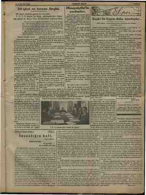    20 MAYIS 1934 PAZAR HAKİMİYETİ MİLLİYE V2 SAYIFA 5 Himayeietfal'in Dil işleri ve tarama dergisi. yardımları. Di işleri ra