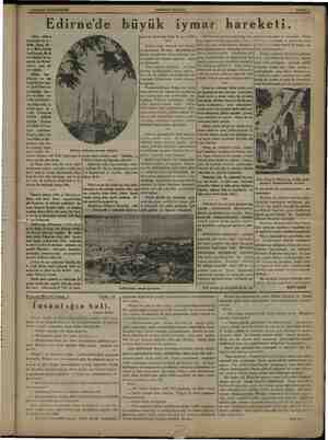  ..nam 8 i em 4 HAZİRAN 1934 PAZARTESİ Edirne'de büyük iymar hareketi. Edirne, tablatın Hoğurduğa bir şe « hirdir, Tanca, As -