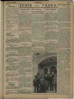    20 HAZİRAN 1934 ÇARŞAMBA Öz dilimizle. Bayrak.. Yüce bir mi ağırlamak n kentin bütün Onun boyasını tan sınırlarda dökülen