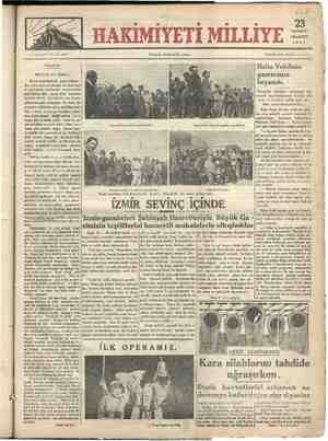 Hakimiyet-i Milliye Gazetesi 23 Haziran 1934 kapağı
