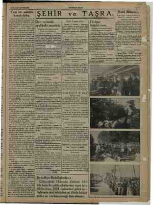    .” * > yazdımlariyle ge ker ve ufak 28 HAZİRAN 1934 PERŞEMBE Yeni bir sulama ei daha. ŞEHİR HAKIMIYETİ MİLLİYE — mn 6 )...