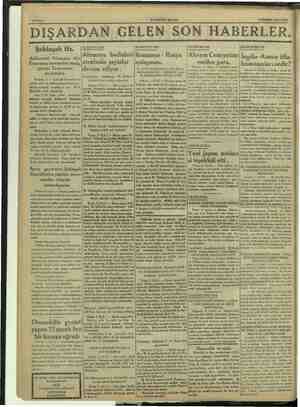    SAYIDA: - BARIMİYETİ MİLLYE 6 TEMMUZ | 1934 COMA DIŞARDAN GELEN SON HABERLER. Şahinşah Hz. Alâhazreti Hümayun SA 5 —...