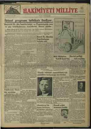 Hakimiyet-i Milliye Gazetesi August 15, 1934 kapağı