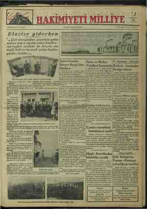 Hakimiyet-i Milliye Gazetesi August 17, 1934 kapağı
