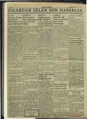    SAYIFA2Z “ HAKİMİYETİ MİLLİYE MİLLİYE 29 AGUSTOS 1924 ÇANSAY A DIŞARDAN GELEN EN SON HABERLER. Hitlerin nutku ve gazeteler