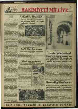 Hakimiyet-i Milliye Gazetesi September 8, 1934 kapağı