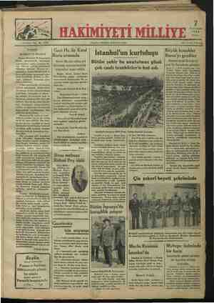 Hakimiyet-i Milliye Gazetesi October 7, 1934 kapağı