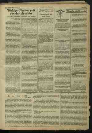    21 1. TEŞRİN m PAZARTESİ Türkiye Cümhur yeti payidar olacaktır mühim İyi ini Amerika sefirinin sey 7 Paris. n 1934...