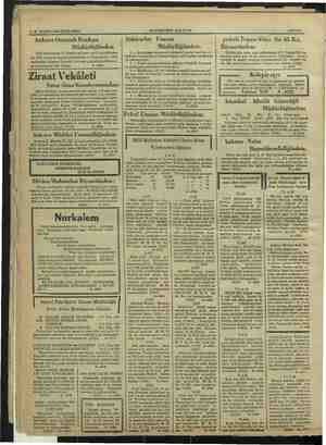    31B. TEŞRİN ii, ÇARŞAMBA Anki Osmanlı Bankzaı Müdürlüğünden HAKİMİYETİ MİLLİYE İnhisarlar Umum Müdürlüğünden: zi 1918/1934