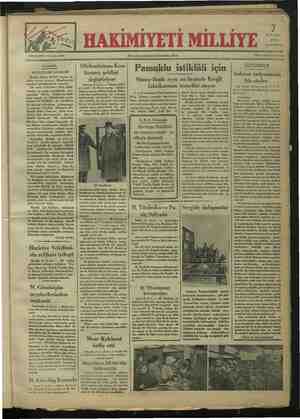 Hakimiyet-i Milliye Gazetesi 7 Kasım 1934 kapağı
