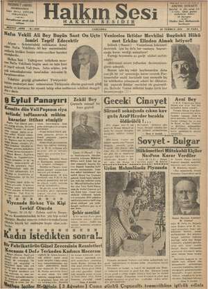 Halkın Sesi Gazetesi 25 Temmuz 1934 kapağı