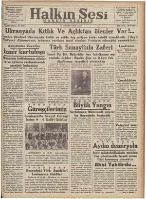 Halkın Sesi Gazetesi 14 Ağustos 1934 kapağı