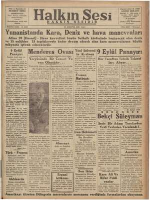 Halkın Sesi Gazetesi 28 Ağustos 1934 kapağı