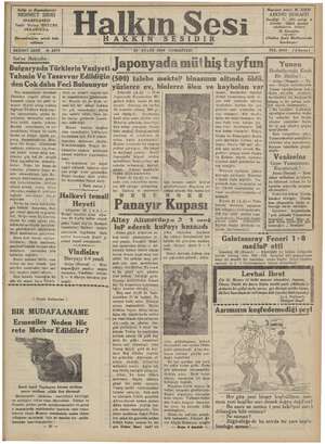 Halkın Sesi Gazetesi 22 Eylül 1934 kapağı