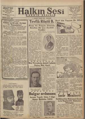 Halkın Sesi Gazetesi 4 Ekim 1934 kapağı