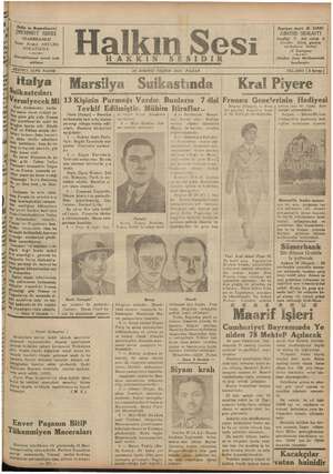 Halkın Sesi Gazetesi 28 Ekim 1934 kapağı
