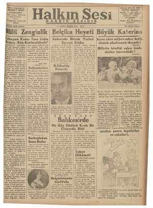 Halkın Sesi Gazetesi 6 Kasım 1934 kapağı