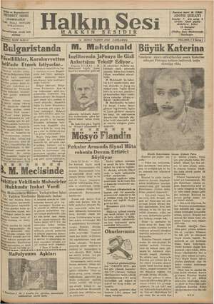 Halkın Sesi Gazetesi 14 Kasım 1934 kapağı
