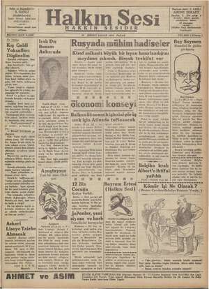 Halkın Sesi Gazetesi 30 Aralık 1934 kapağı