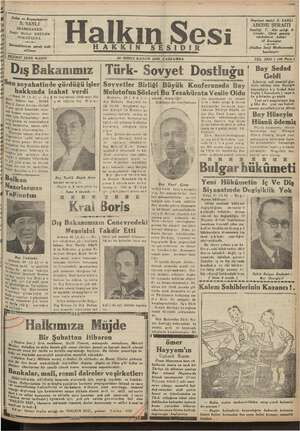 Halkın Sesi Gazetesi 30 Ocak 1935 kapağı
