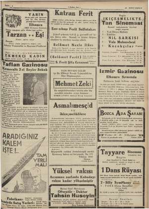    YARIN Bürün . — > e yeni bir harikası görmeğe arel mra (ili Kütüphane Kl emme tekniğinin zafer âbidesi ismi verilen arzan