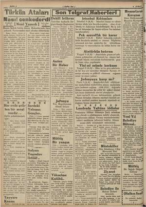    İ , k p Sahife 4 ( Halkin Sesi ) VEE MEYER “Türkün Ataları || Son Telgraf. Haberleri | “ Nası! cenkederdi "49 | Nasıl...