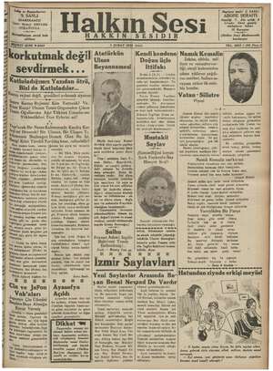 Halkın Sesi Gazetesi 5 Şubat 1935 kapağı
