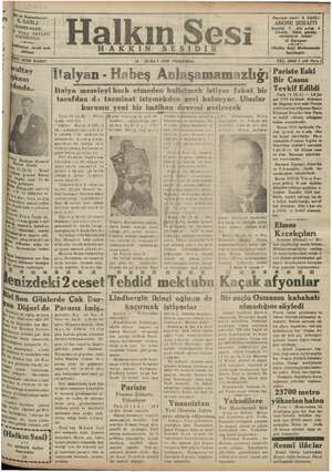 Halkın Sesi Gazetesi 14 Şubat 1935 kapağı