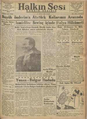 Halkın Sesi Gazetesi 17 Şubat 1935 kapağı