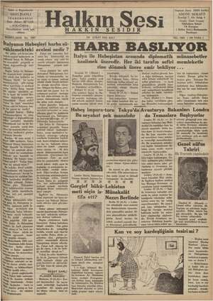 Halkın Sesi Gazetesi 26 Şubat 1935 kapağı