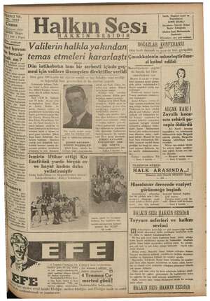    Sahib, Neşriyat Amiri ve Başmuharri | iri : — SIRRI SANLI “y ma İdarehane: İzmirde Birinci Nziran 1936 Beyler Sokağında FON