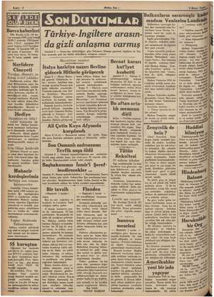    k (Halkın Sesi ) 9 Birinci T: Xl çuval bn darısı, 45 kuruş tan 39 balya pamuk ii mıştır. Narlidere Cinayeti Teşvikçi...