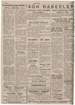  SAHIFE 2 Son muharebelerde İsmi geçen şehirlerden 4 & Amiens, Abbeville, Arras miens şehri ve civarı 1870, 1914 El rise ol-